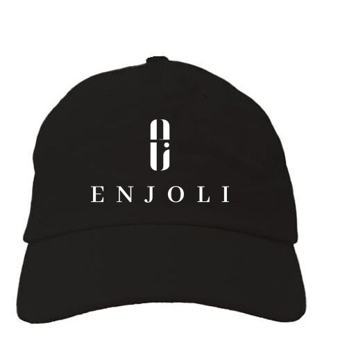 Enjoli Black Fitted Cap