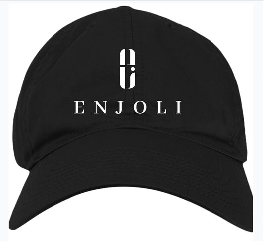 Enjoli Black Fitted Cap